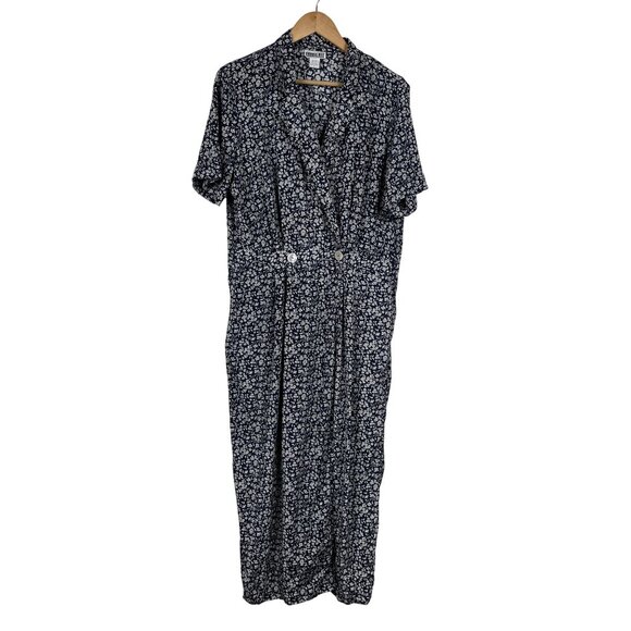 Robbie Bee Womens 100% Silk Floral Sleeved Maxi Dress Sz 14 - Picture 1 of 9